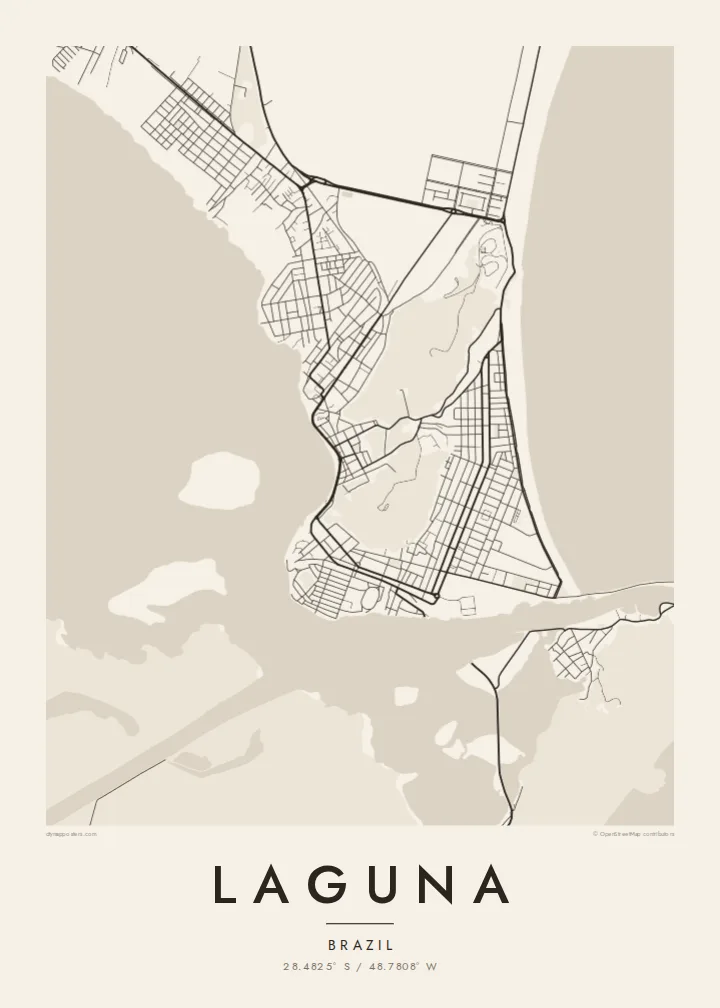 Laguna map poster — Paper