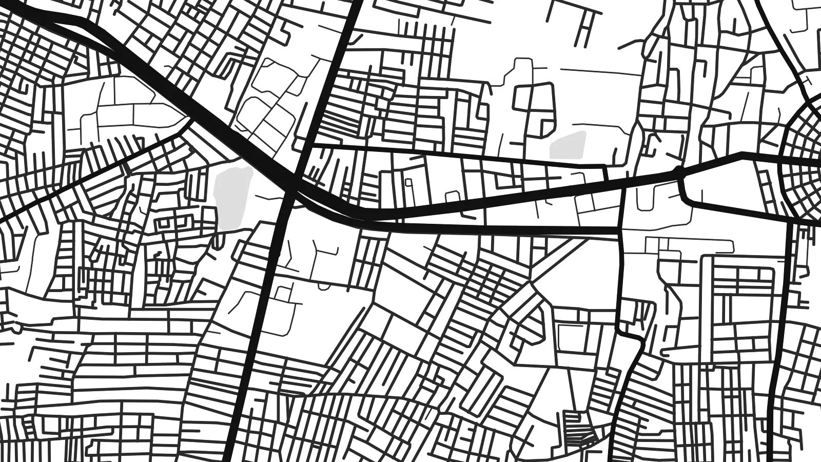 Close-up of the Latur map poster at print resolution