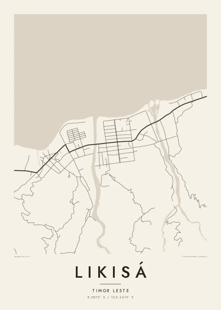 Likisá map poster — Paper