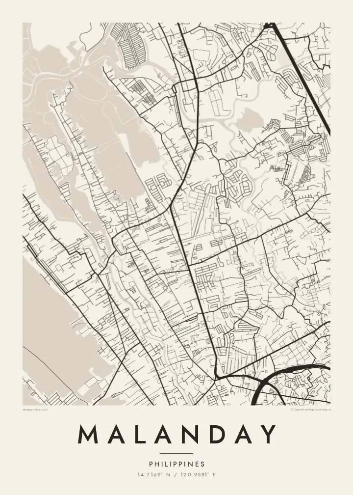 Malanday map poster — Paper