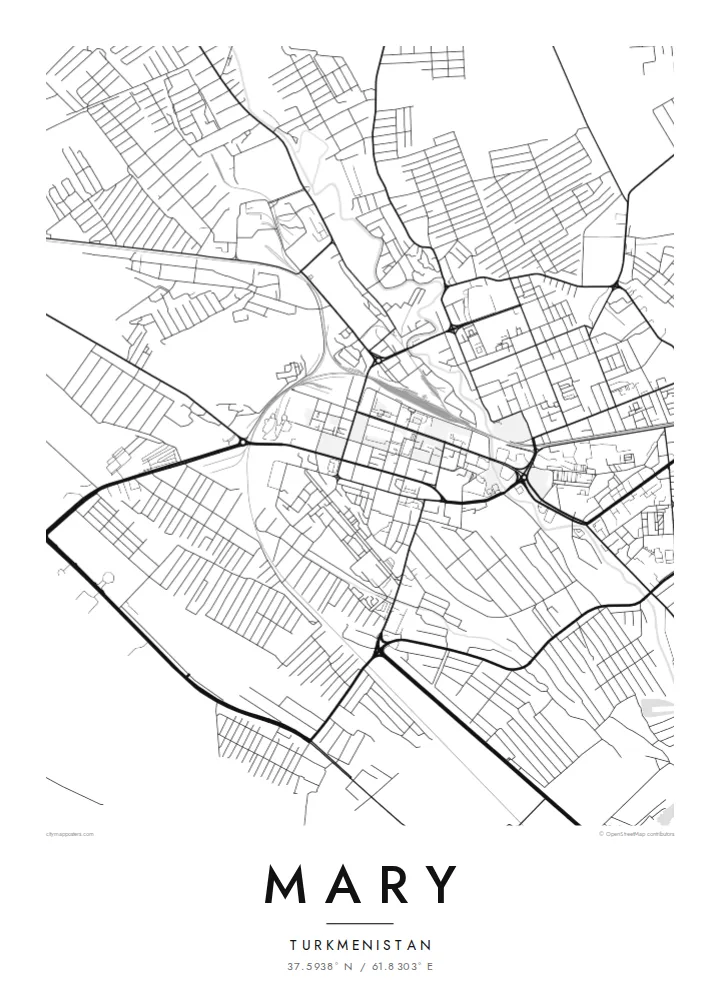 Mary map poster
