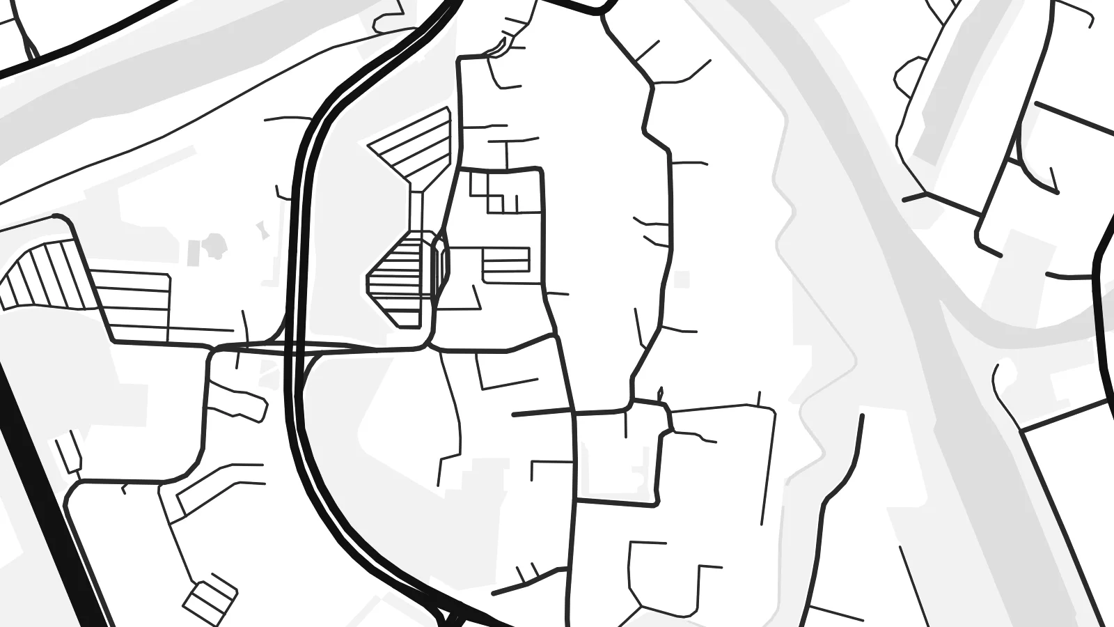 Close-up of the Meppen map poster at print resolution
