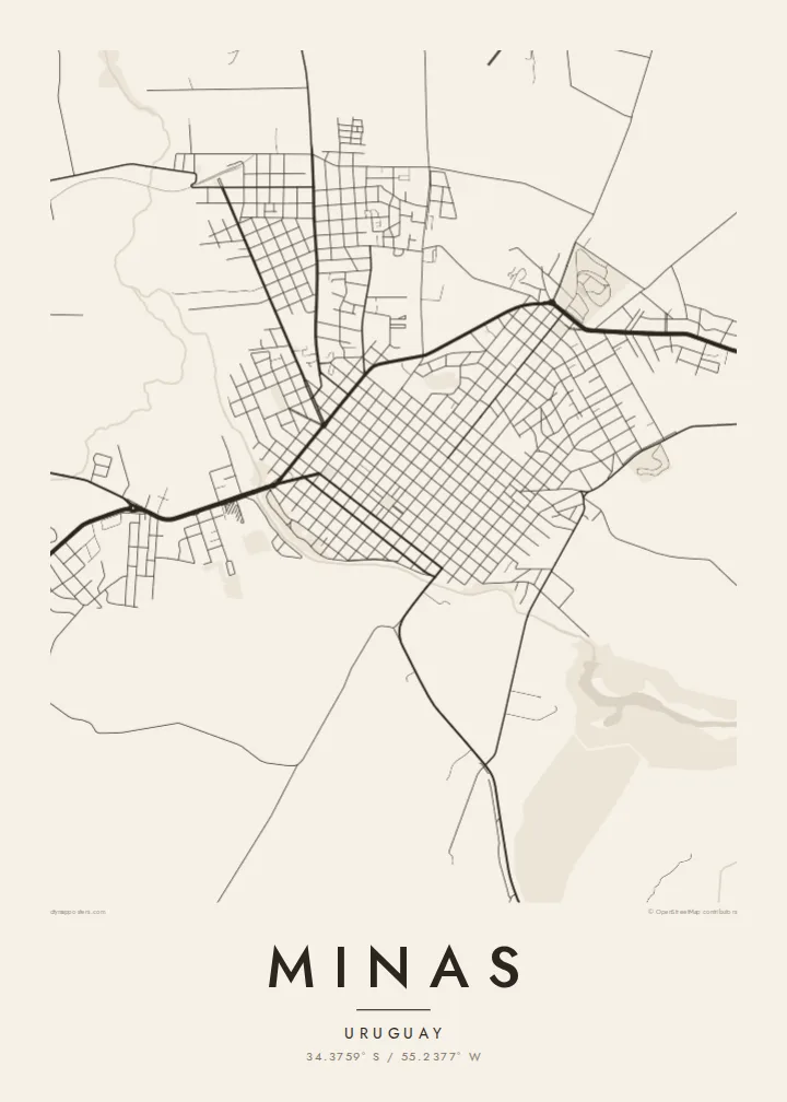 Minas map poster — Paper