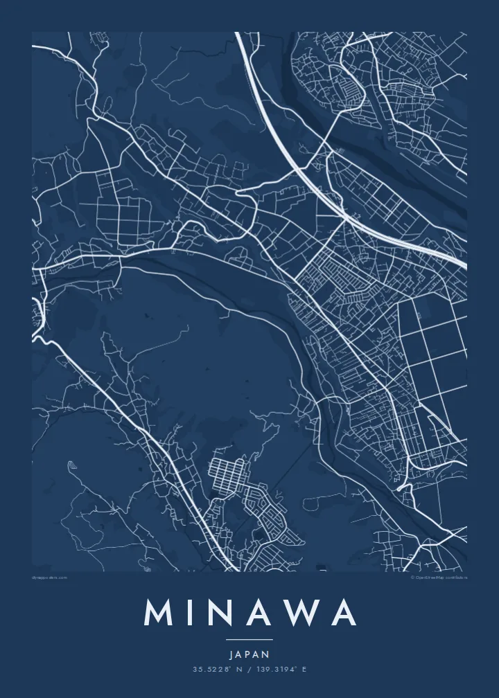 Minawa map poster — Blueprint