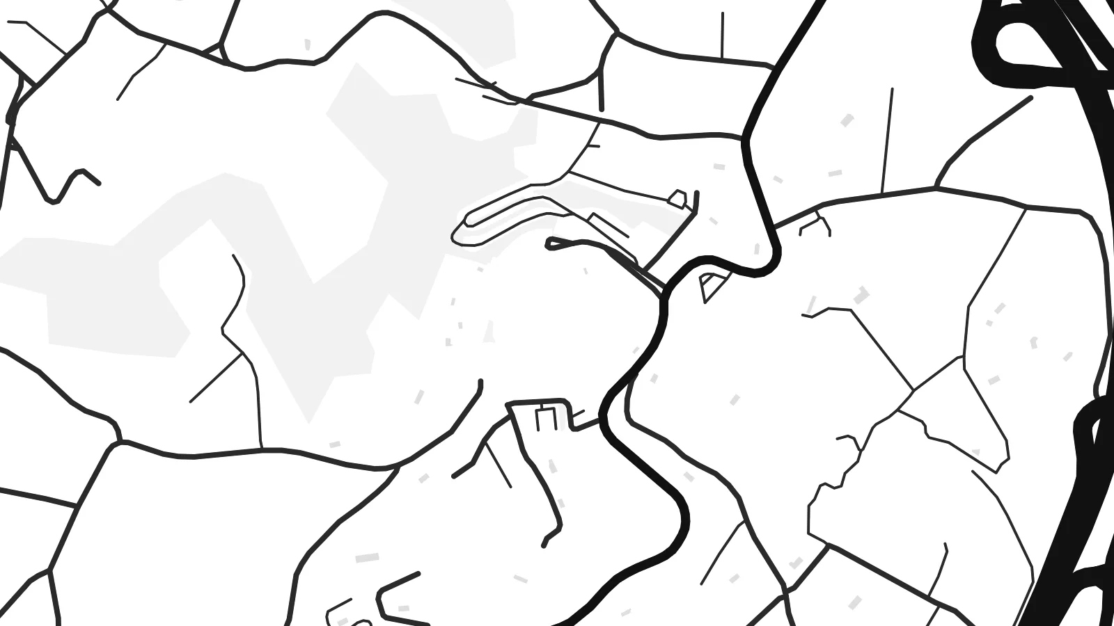 Close-up of the Mougins map poster at print resolution