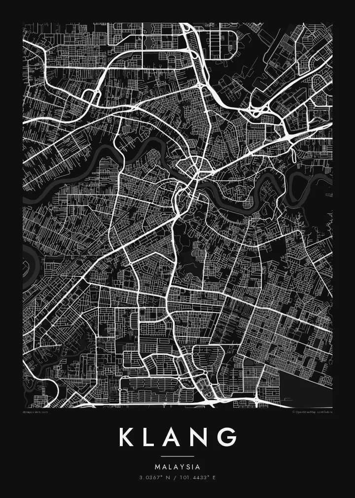 Poster Peta Klang — Noir