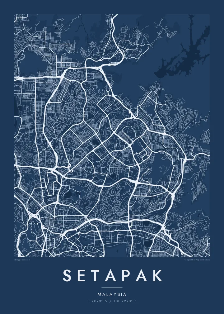 Poster Peta Setapak — Blueprint
