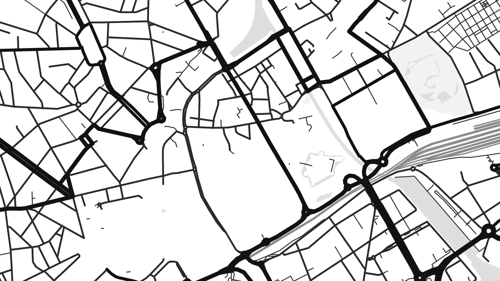 Close-up of the Nantes map poster at print resolution