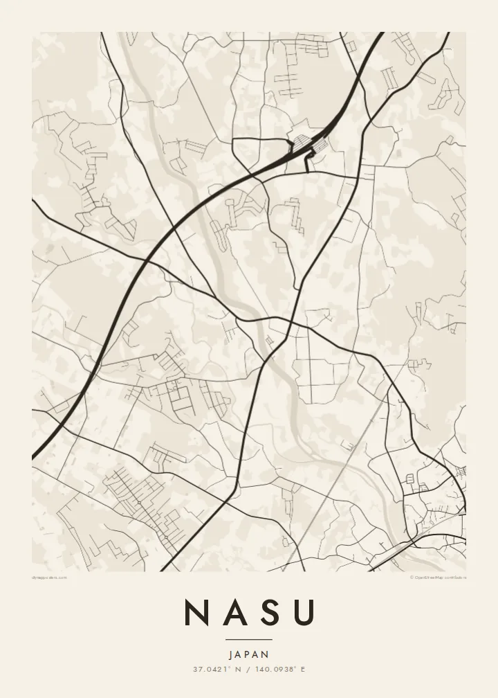 Nasu map poster — Paper
