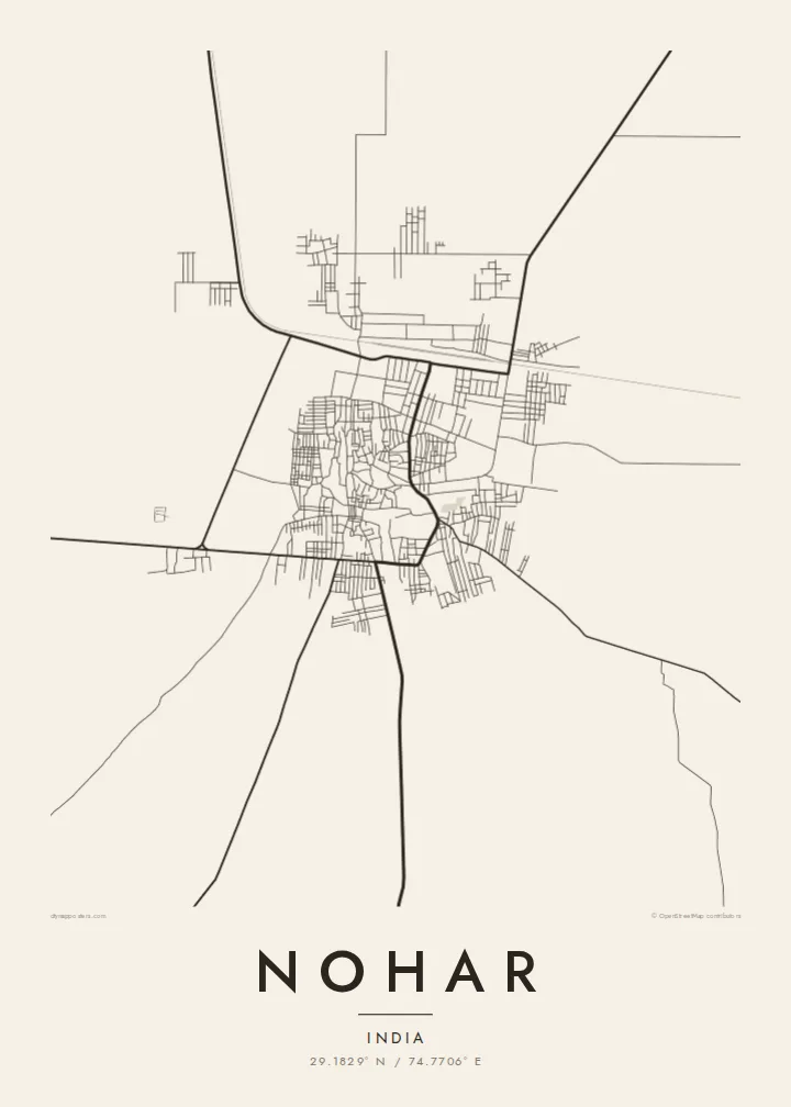 Nohar map poster — Paper