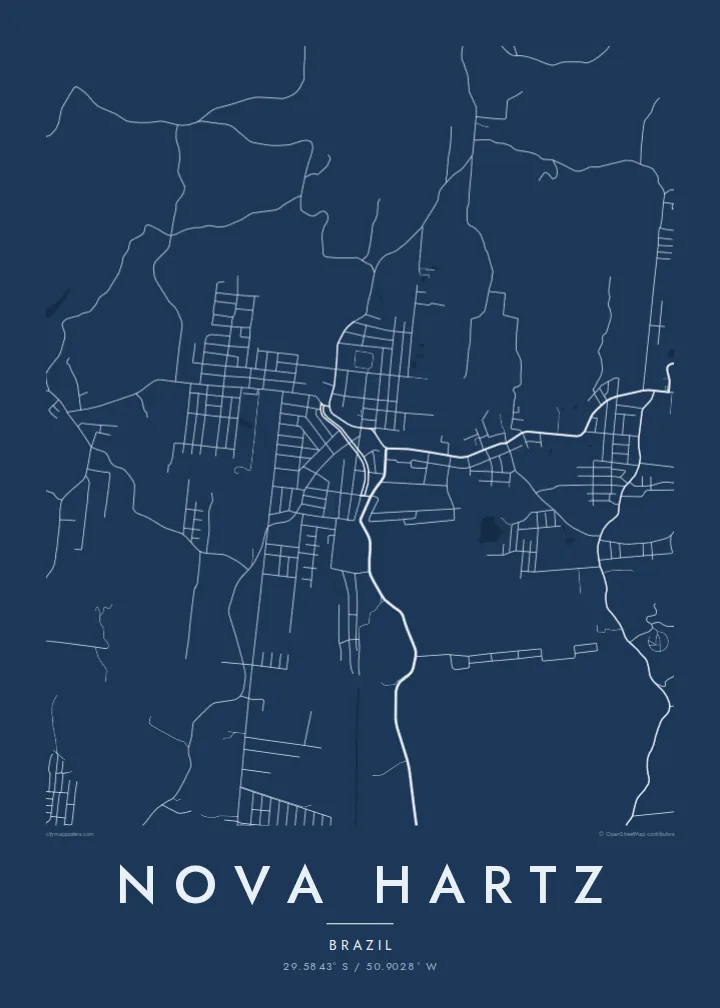 Nova Hartz map poster — Blueprint