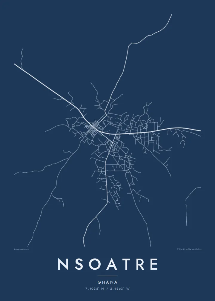 Nsoatre map poster — Blueprint