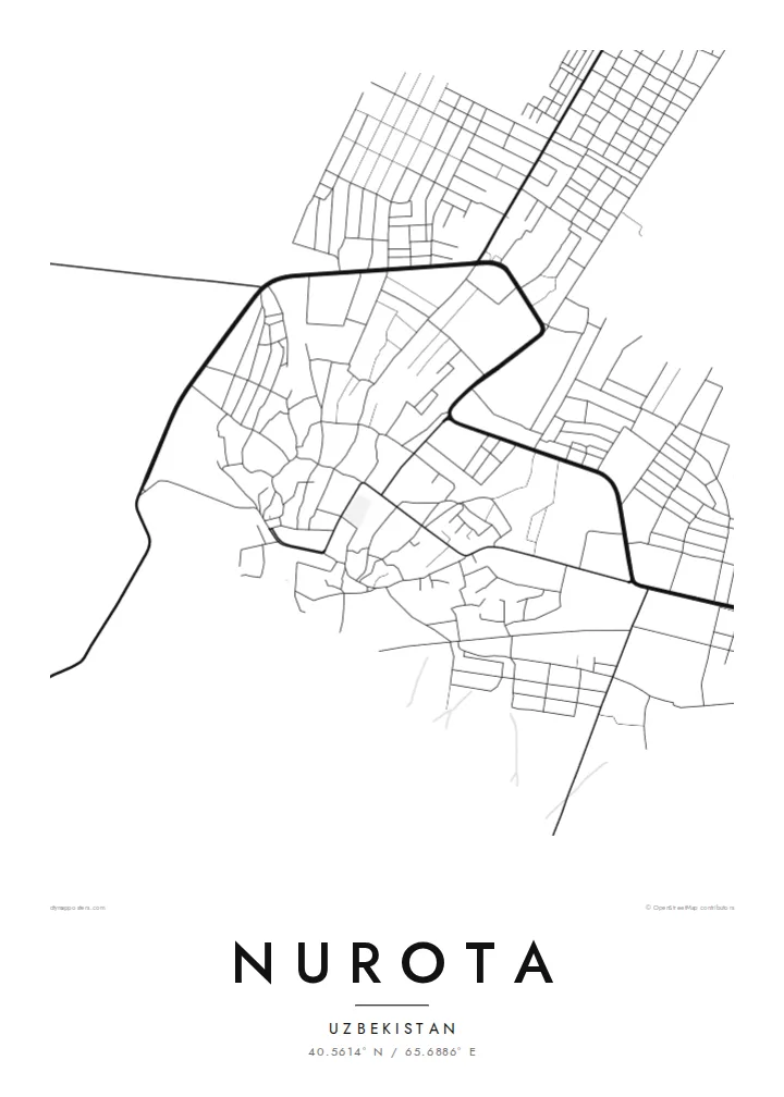 Nurota map poster — Classic