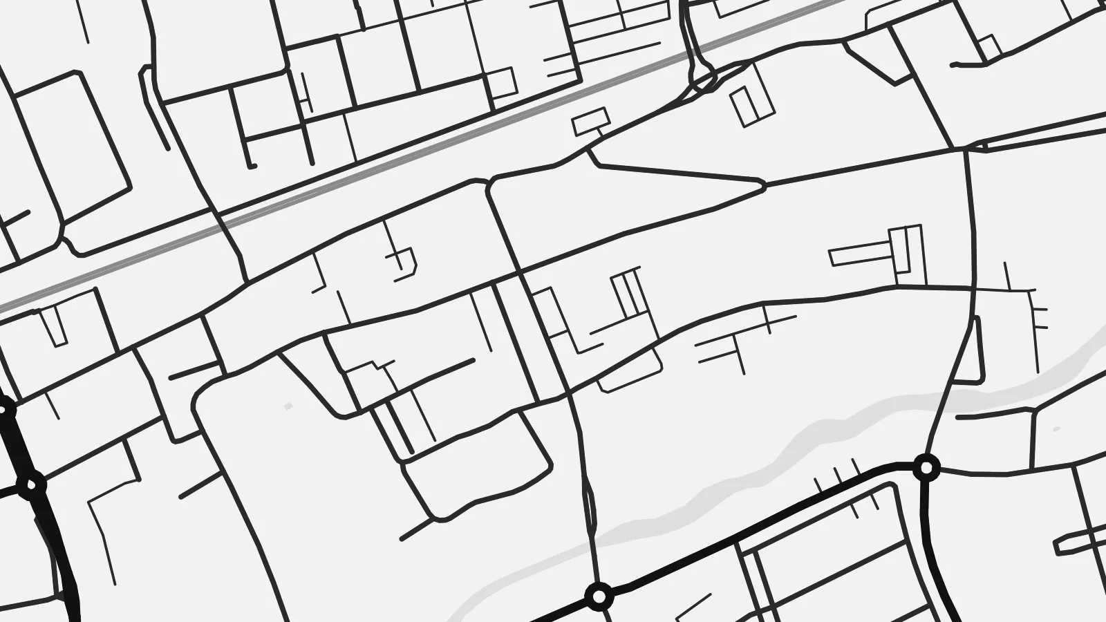 Close-up of the Oisterwijk map poster at print resolution