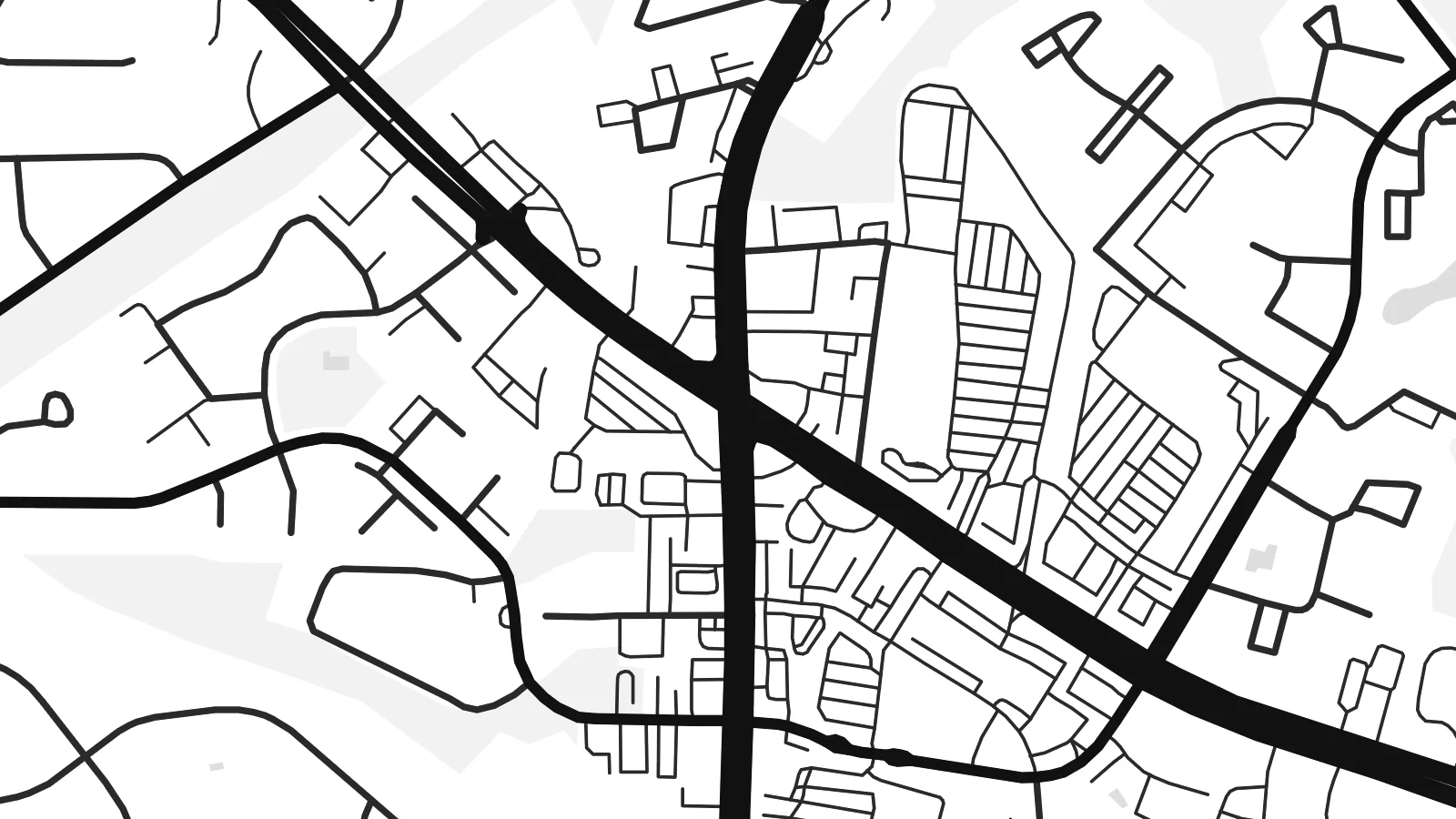 Close-up of the Olney map poster at print resolution