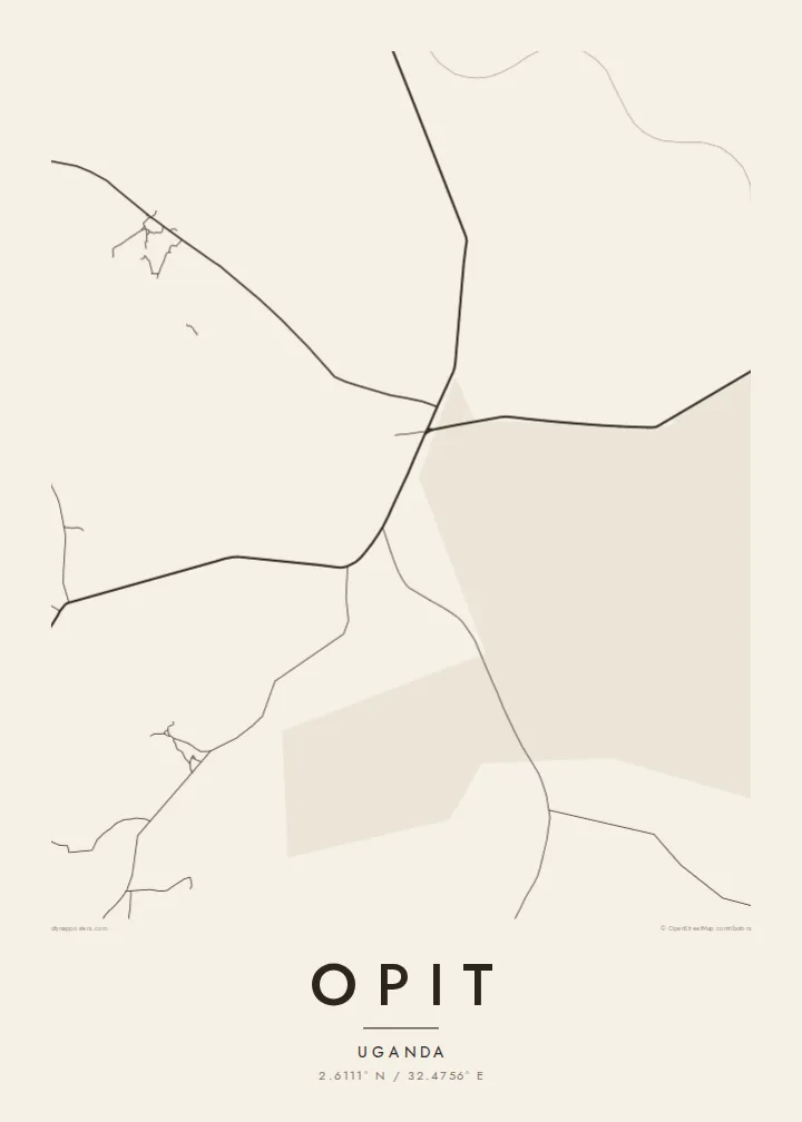 Opit map poster — Paper style
