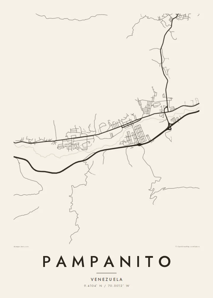Pampanito map poster — Paper