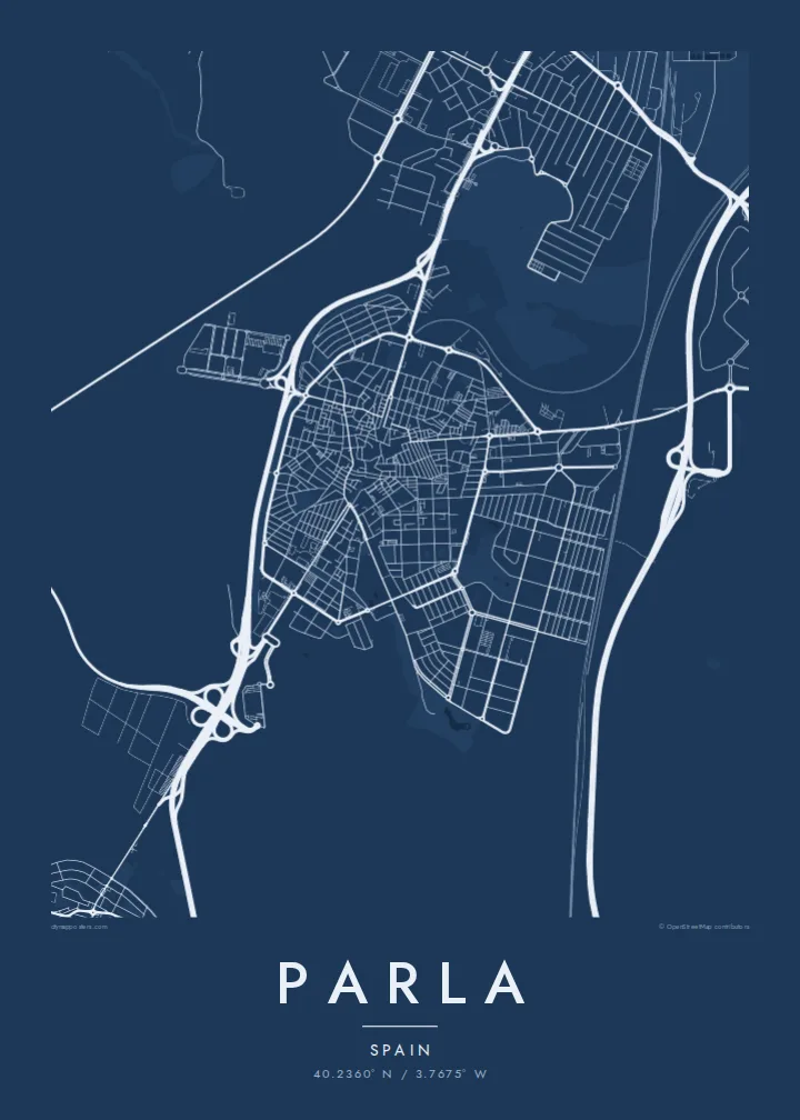 Parla map poster — Blueprint