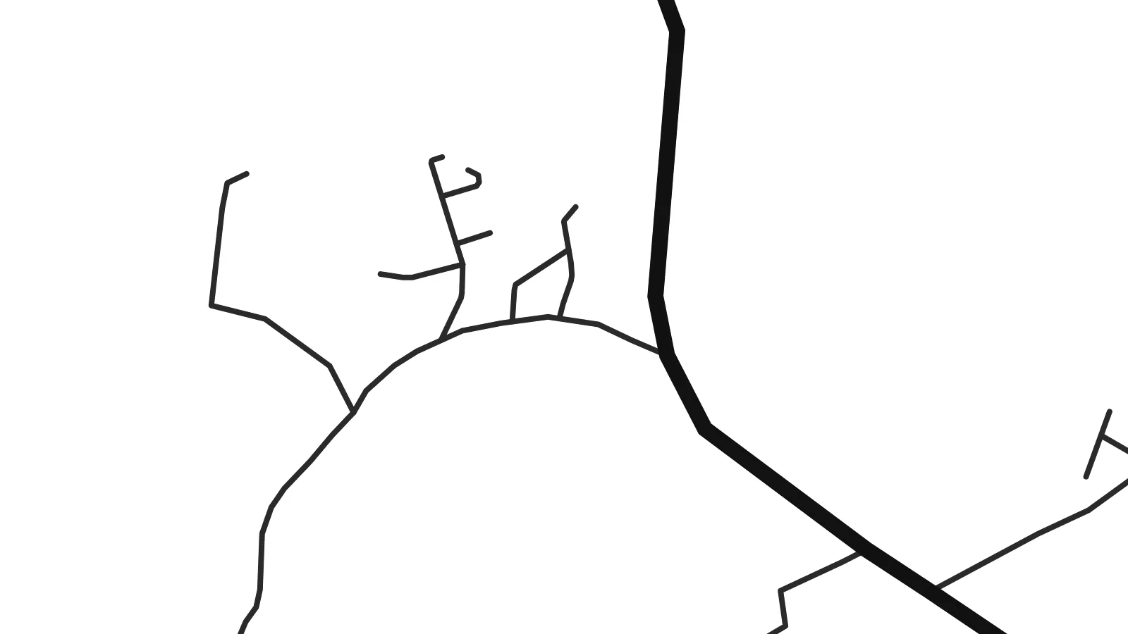 Close-up of the Pasthal map poster at print resolution