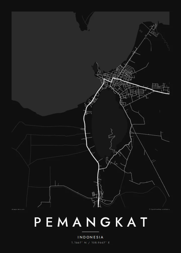 Pemangkat map poster — Noir