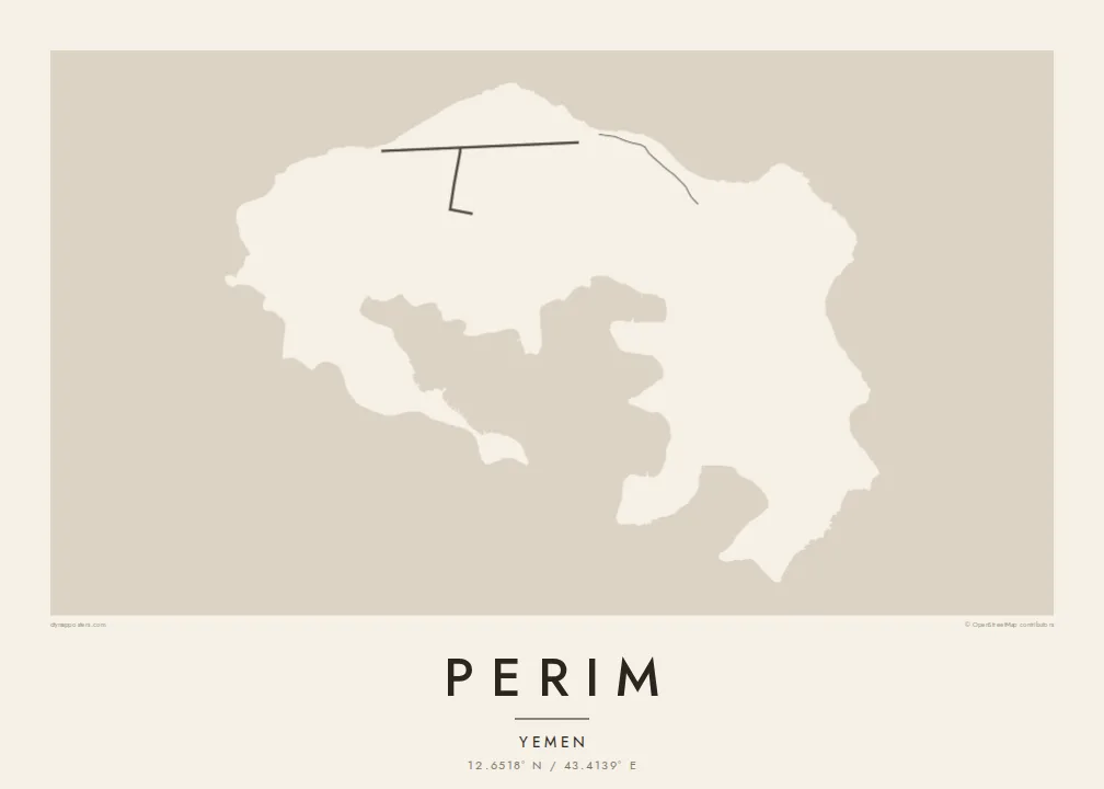 Perim map poster — Paper style