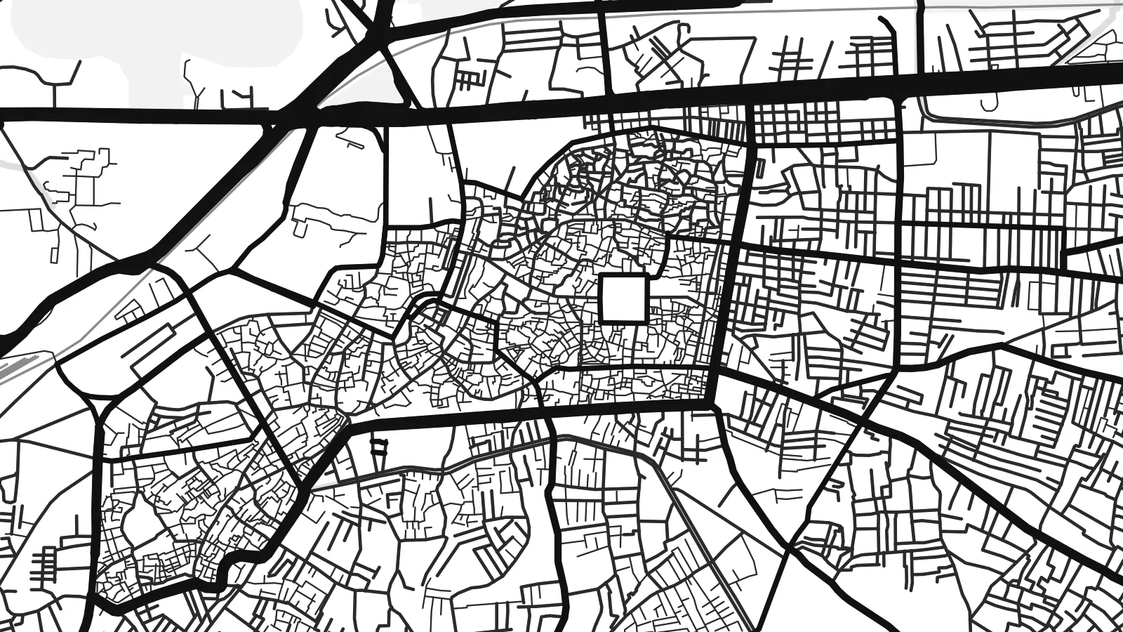 Close-up of the Peshawar map poster at print resolution
