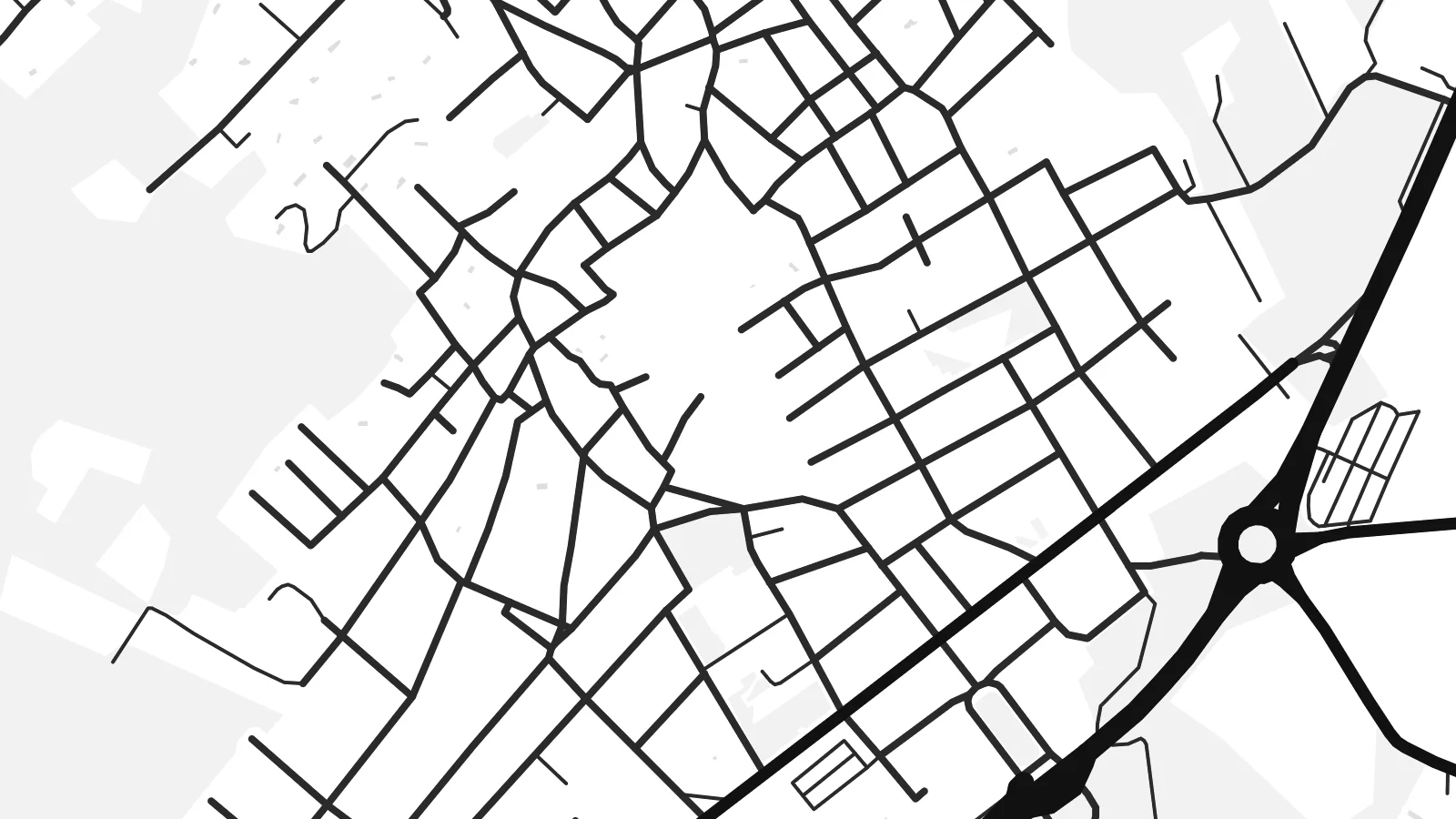 Close-up of the Pollença map poster at print resolution