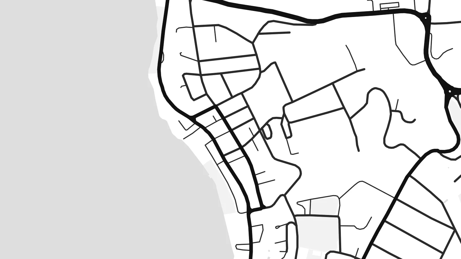 Close-up of the Port-Vila map poster at print resolution