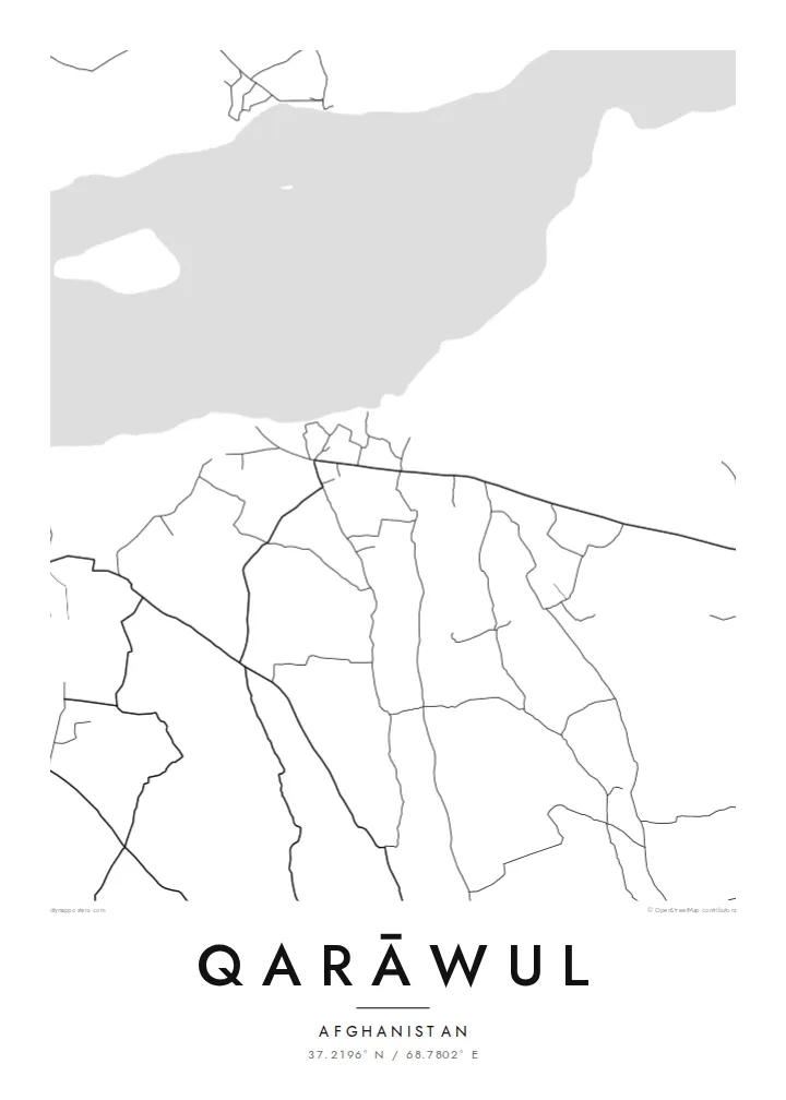 Qarāwul map poster — Classic