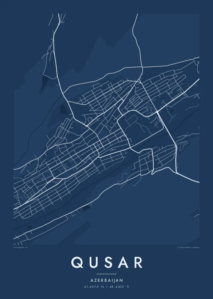 Qusar map poster — Blueprint