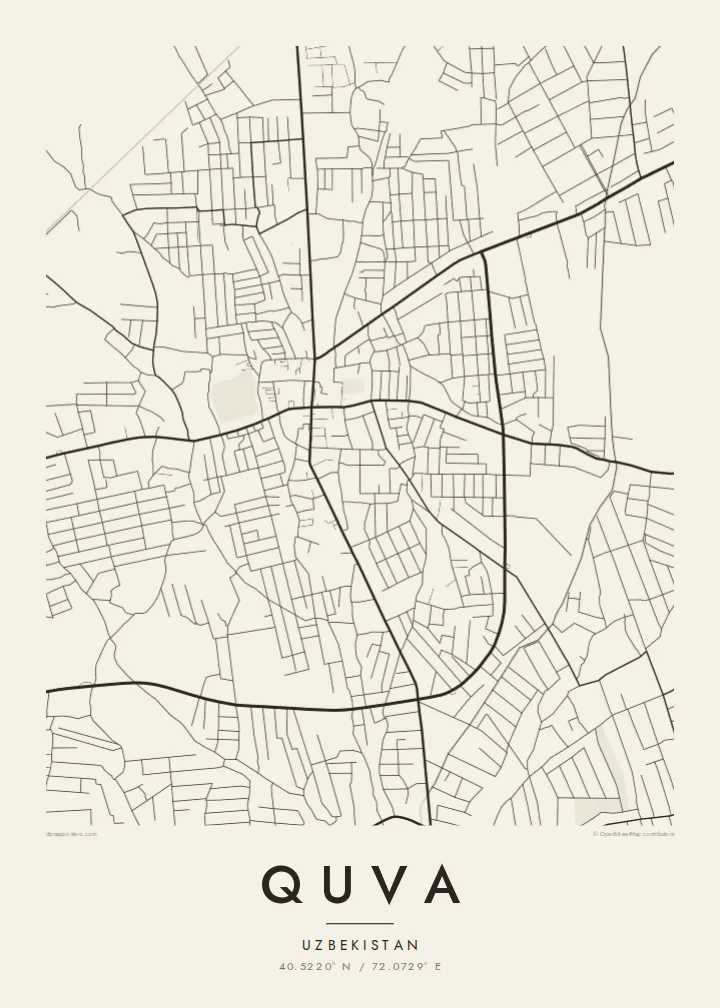 Quva map poster — Paper