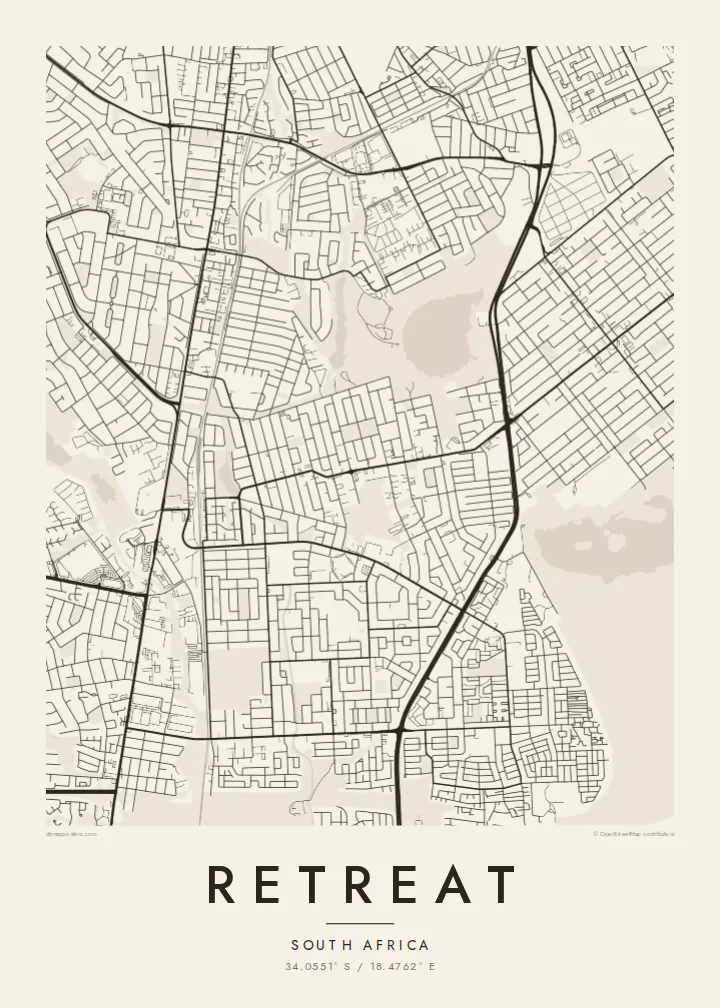 Retreat map poster — Paper