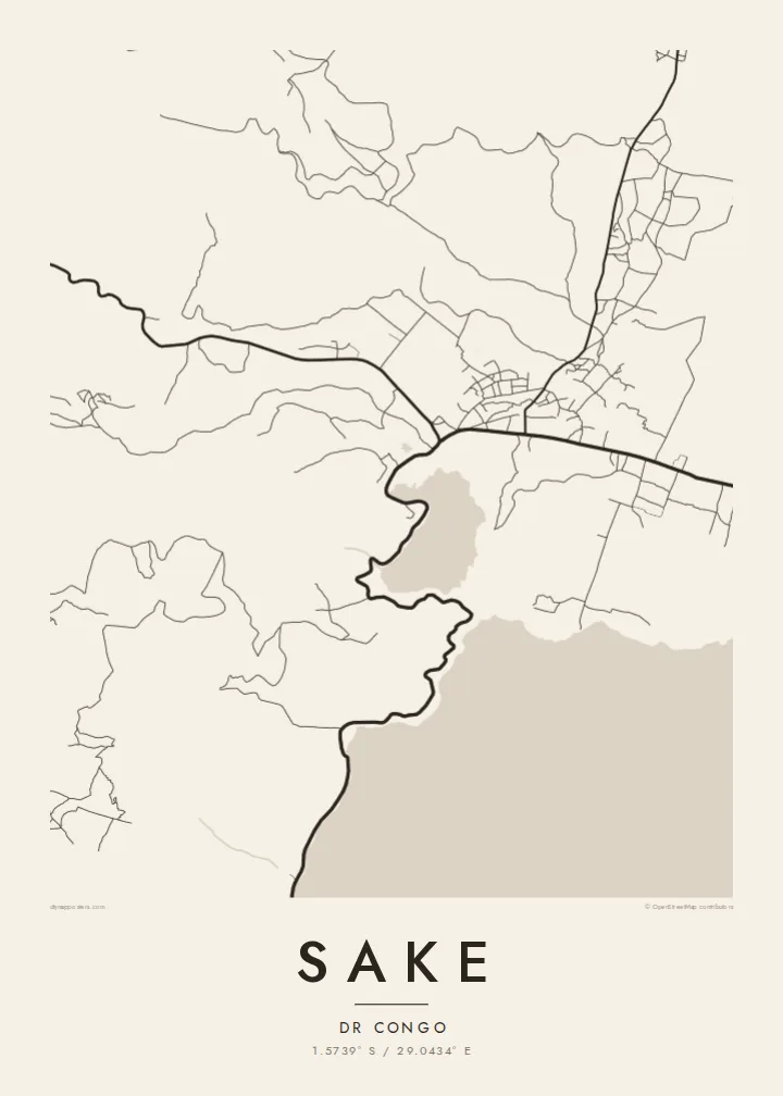 Sake map poster — Paper style