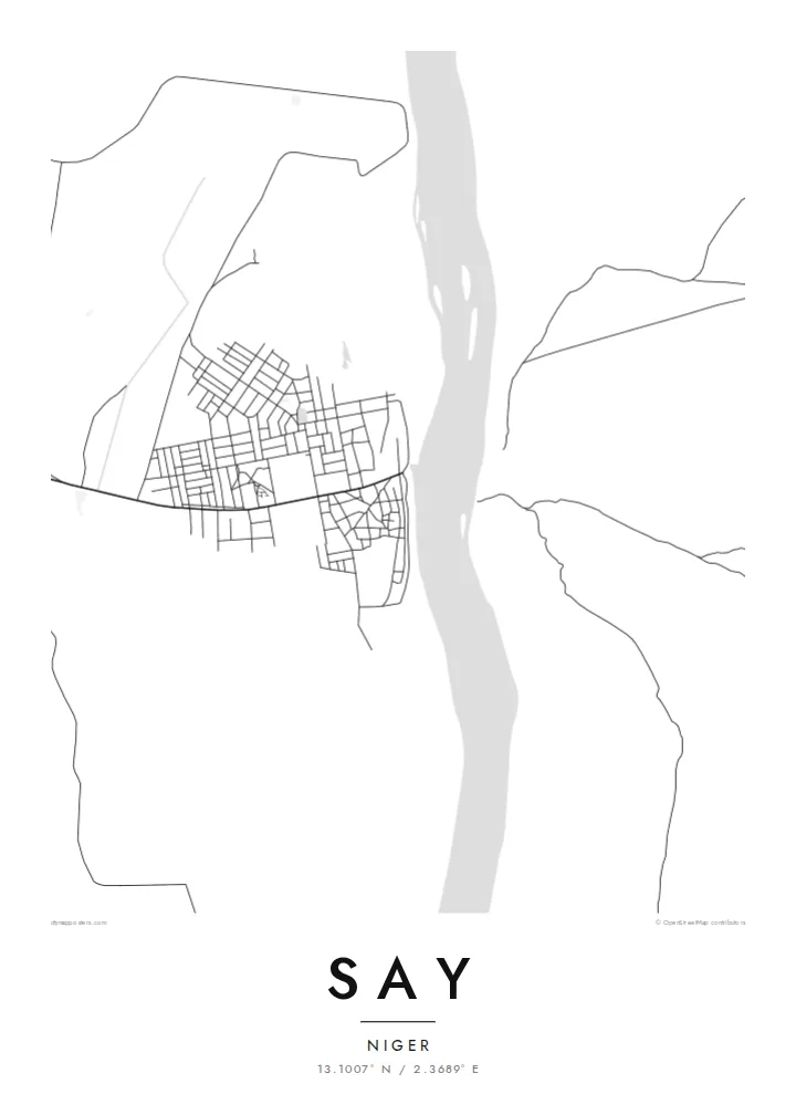 Say map poster — Classic