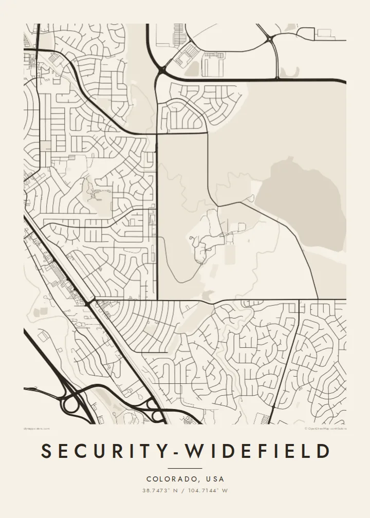 Security-Widefield map poster — Paper