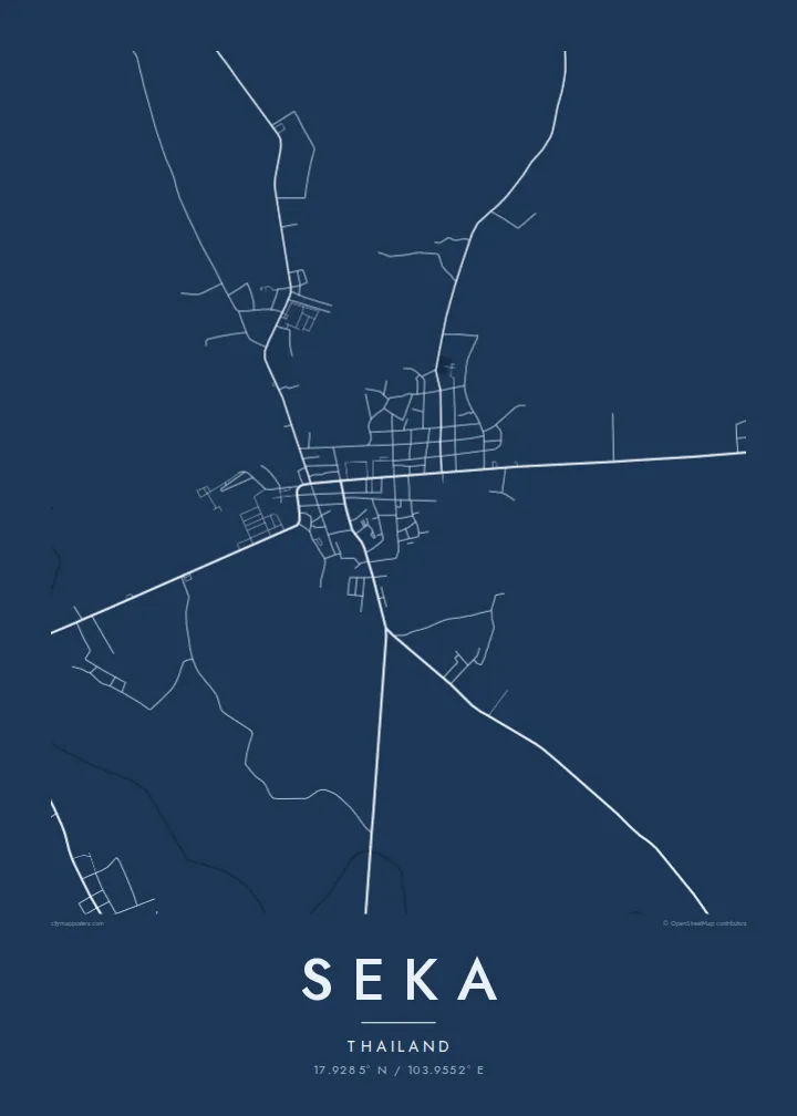 Seka map poster — Blueprint