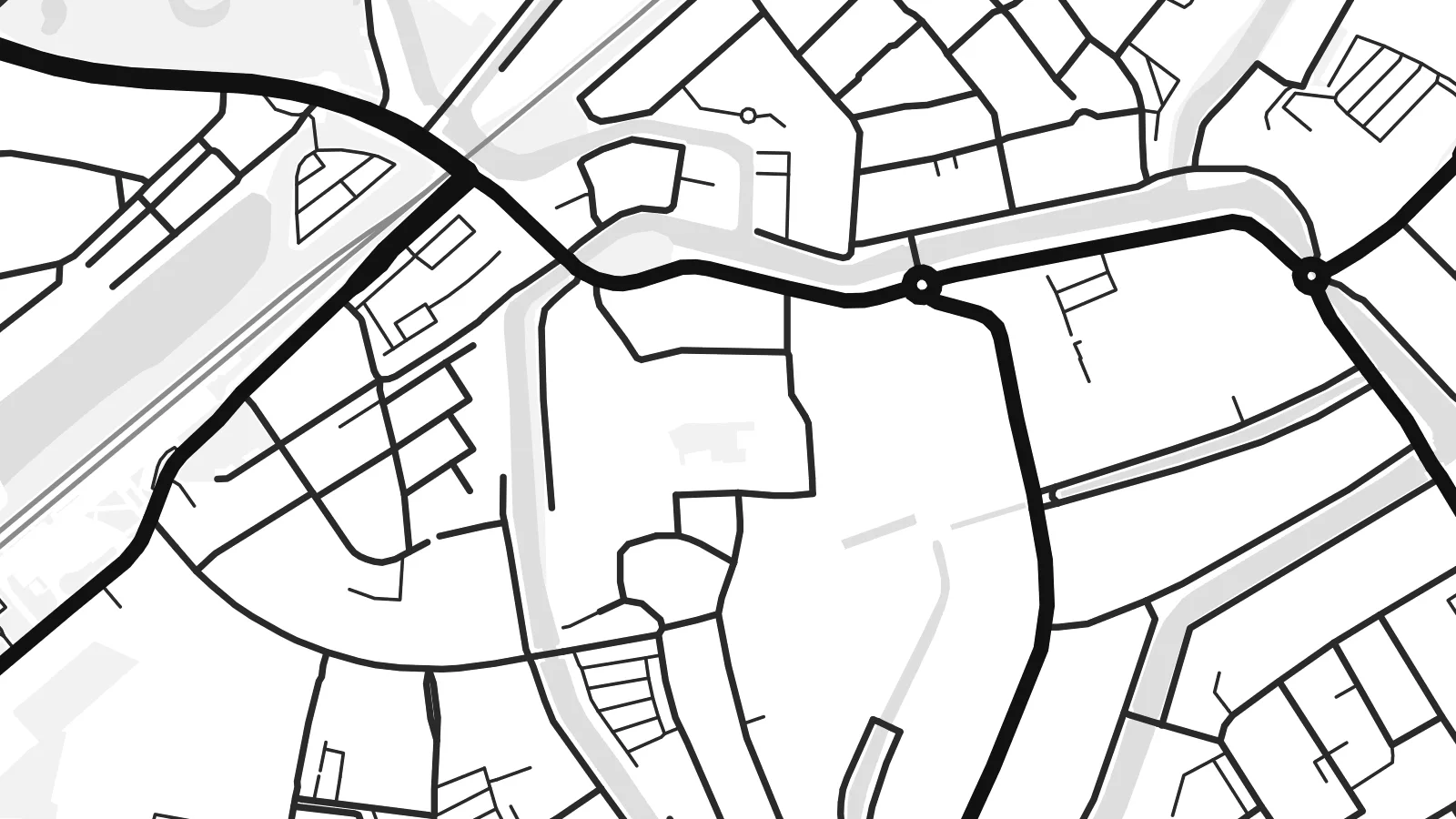 Close-up of the Sneek map poster at print resolution