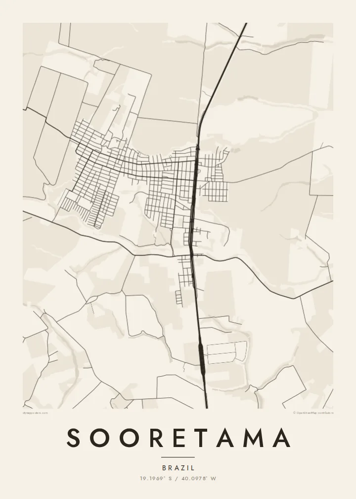Sooretama map poster — Paper