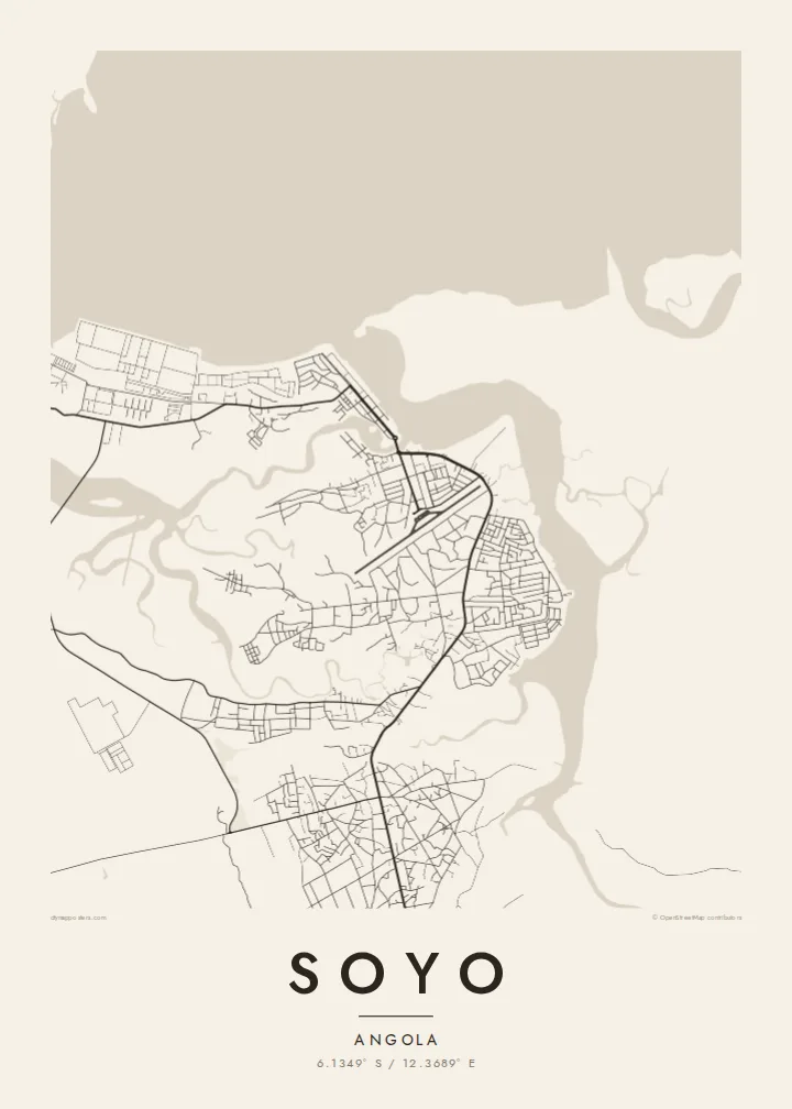 Soyo map poster — Paper style