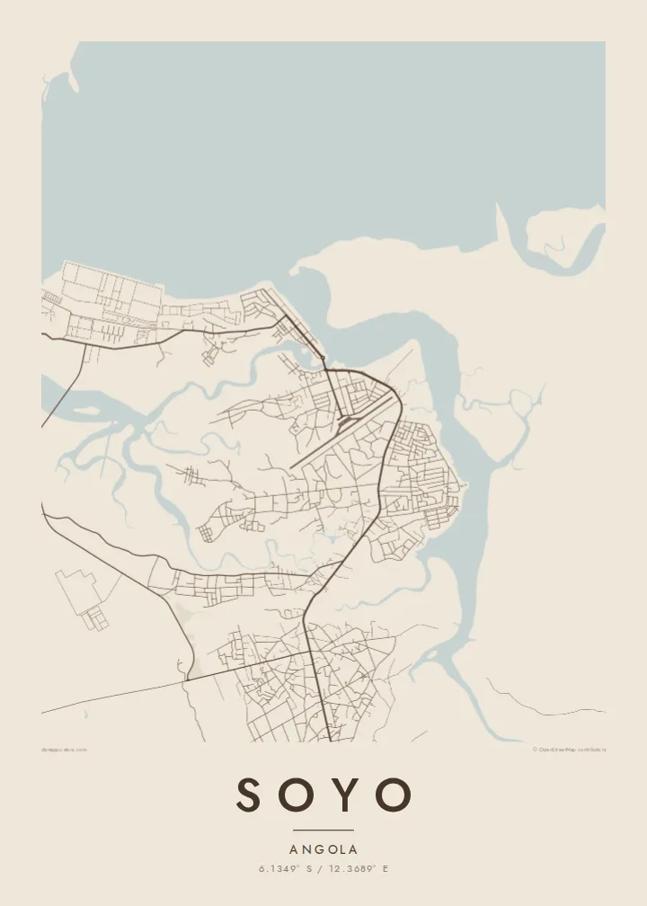 Soyo map poster — Sand style