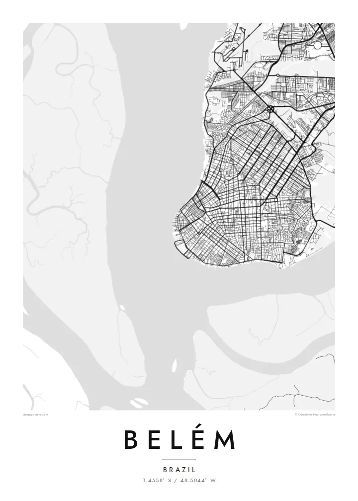 Belen mapa poster — Classic