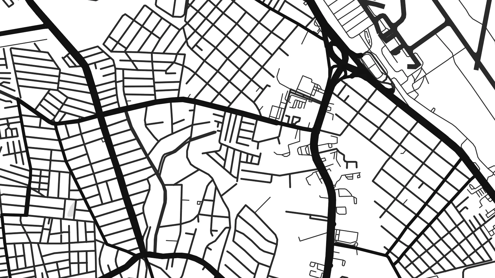 Close-up of the Tampico map poster at print resolution