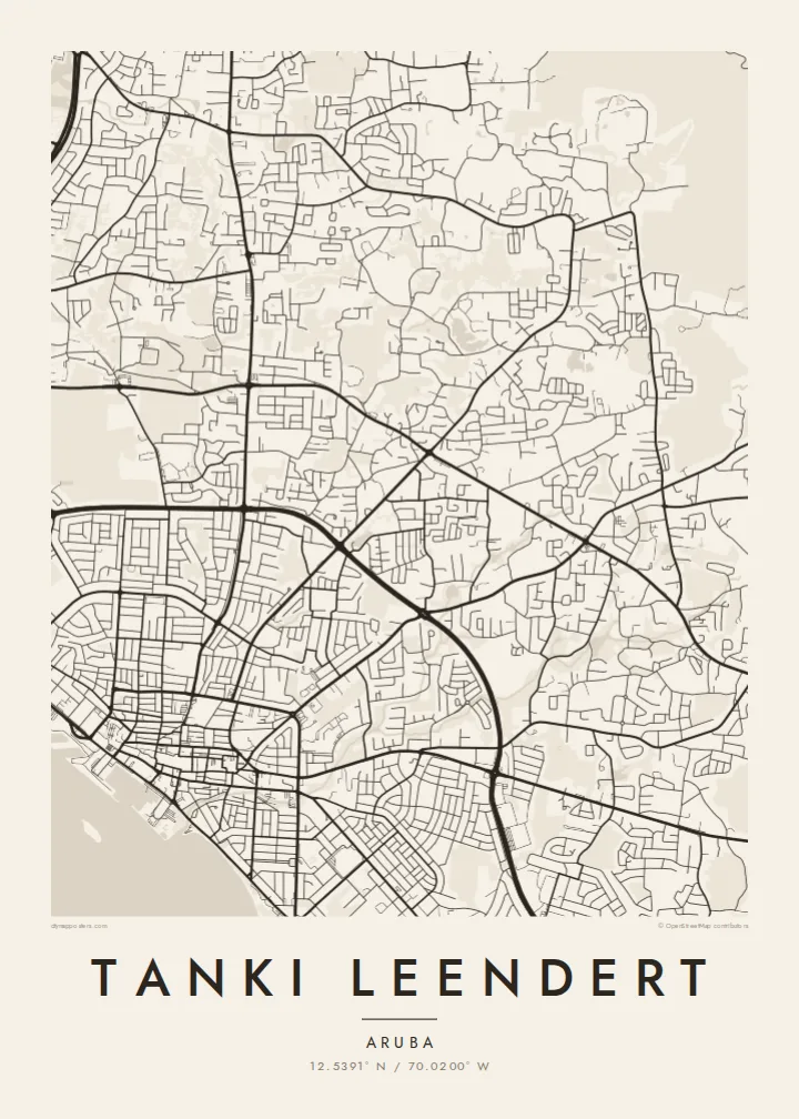 Tanki Leendert map poster — Paper
