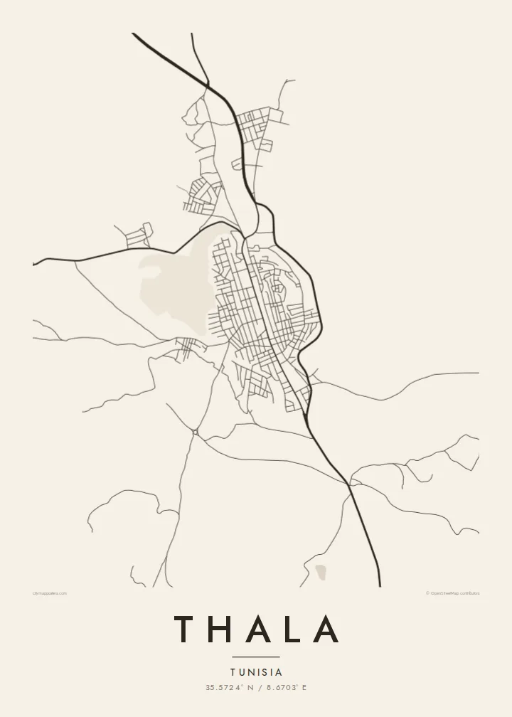 Thala map poster — Paper