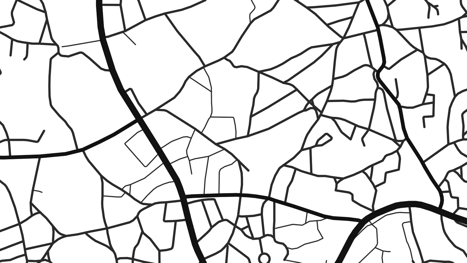 Close-up of the Thamaga map poster at print resolution