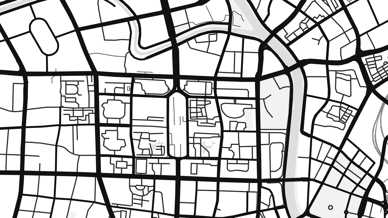 Close-up of the Tianjin map poster at print resolution