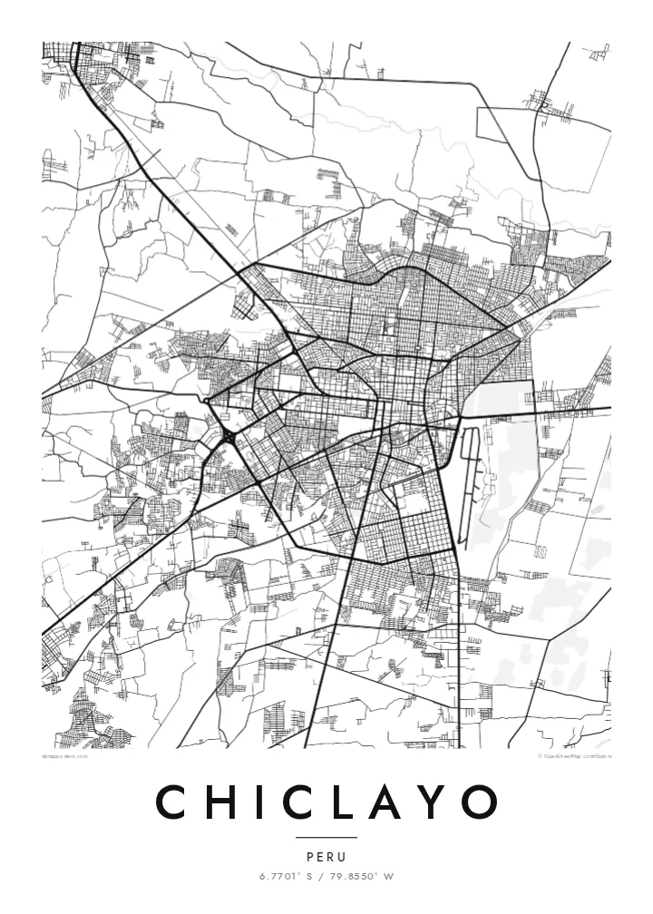 Chiclayo harita posteri