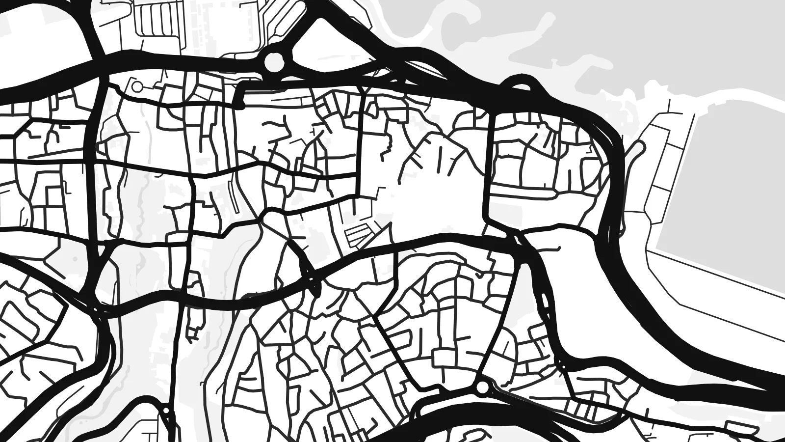 Close-up of the Trabzon map poster at print resolution