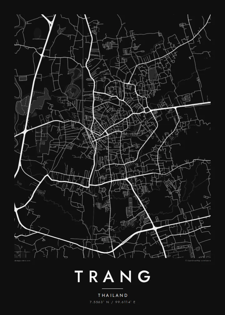 Trang map poster — Noir
