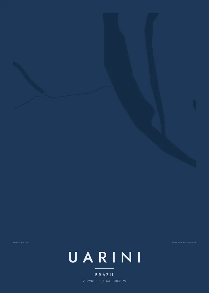 Uarini map poster — Blueprint